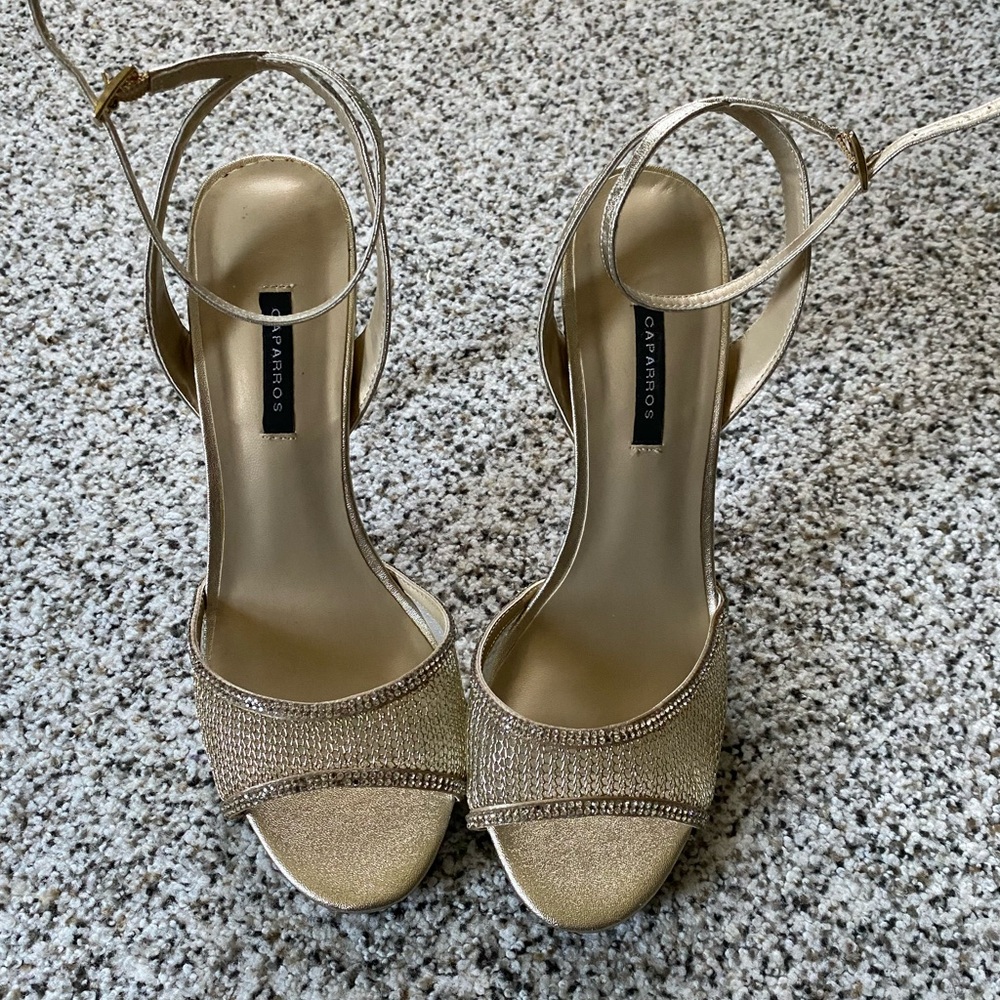 Caparros Gold Heels